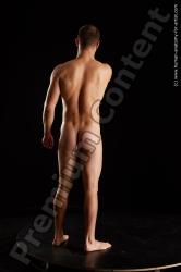 Nude Man White Slim Short Black Standard Photoshoot Realistic